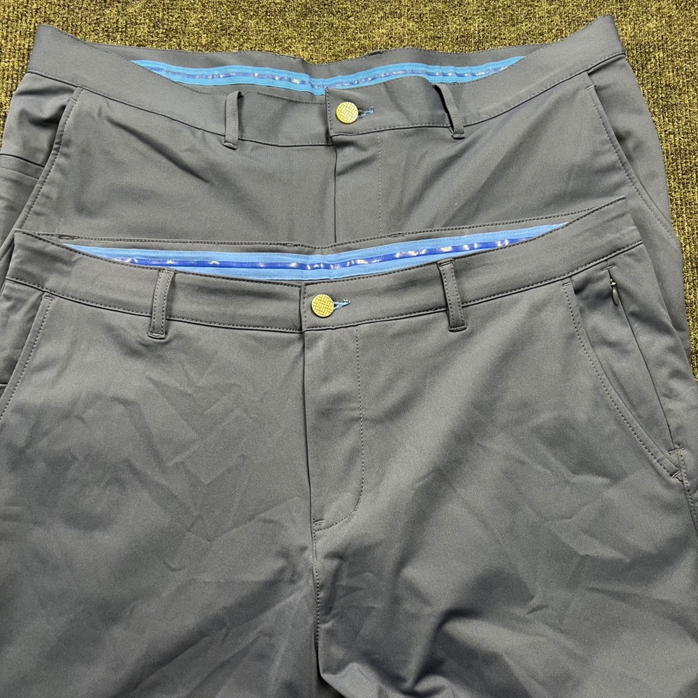 Twillory Performance Pants Lot of 2 Mens 38x32 Tailored Fit Blue Gray Microfiber